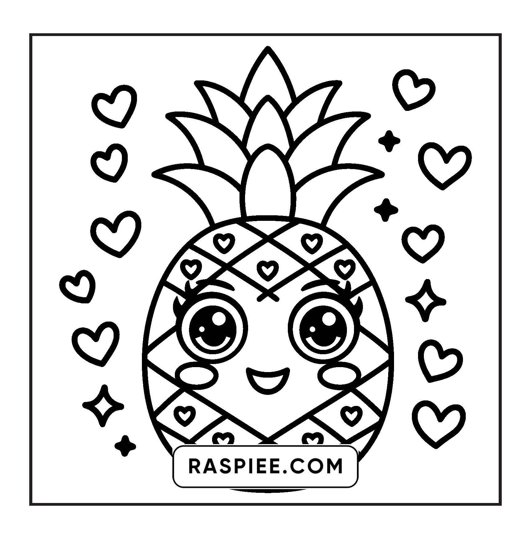189 Bold and Easy Kawaii Food Coloring Pages