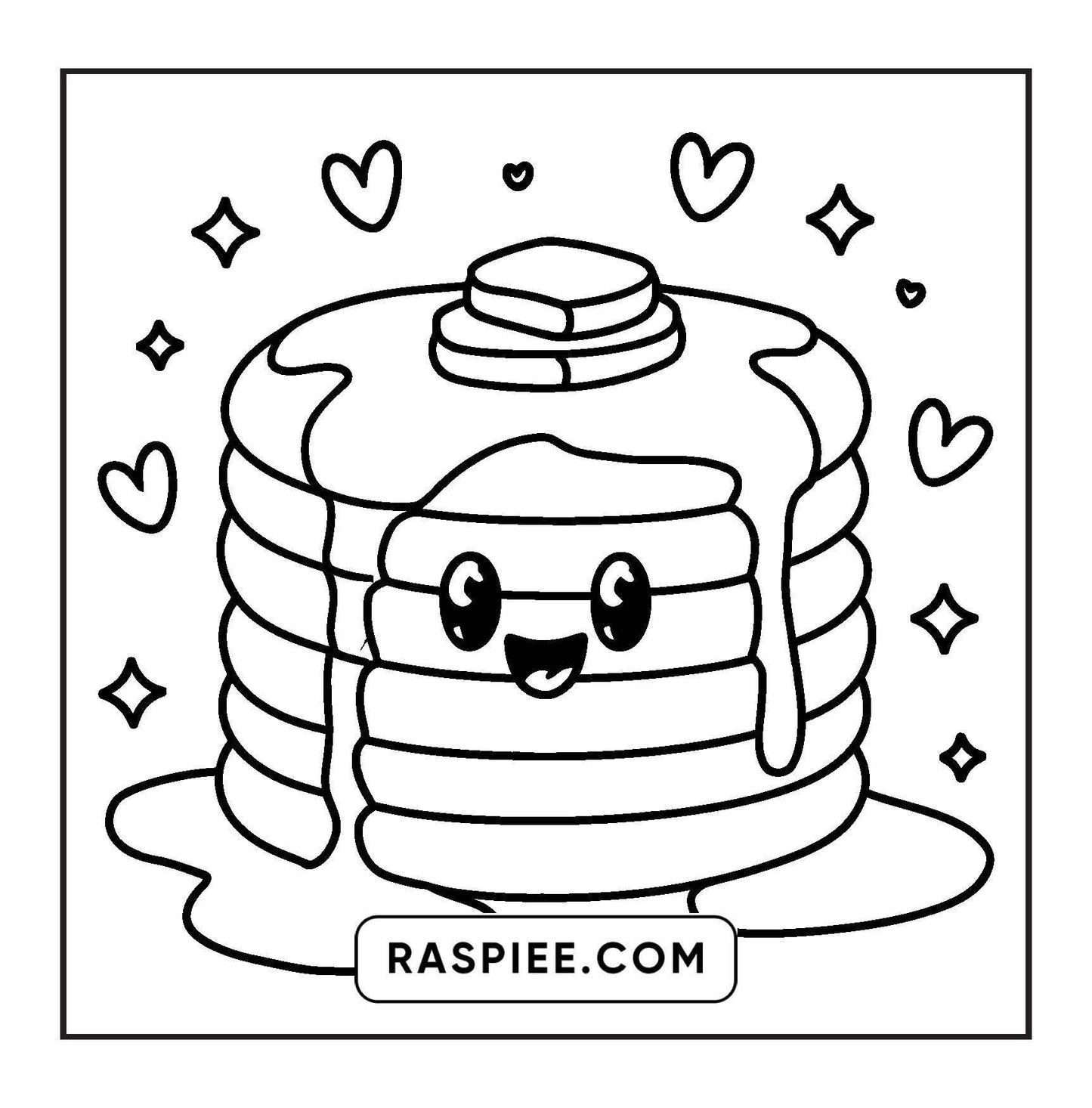 189 Bold and Easy Kawaii Food Coloring Pages