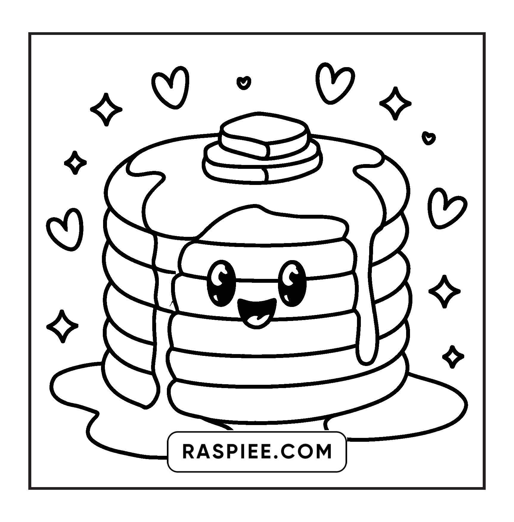189 Bold and Easy Kawaii Food Coloring Pages