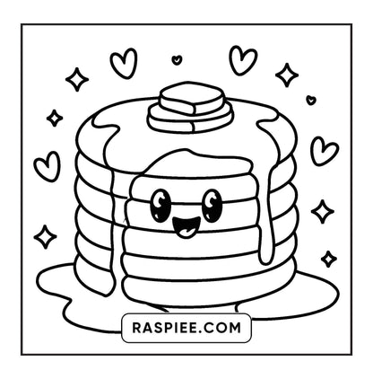 189 Bold and Easy Kawaii Food Coloring Pages