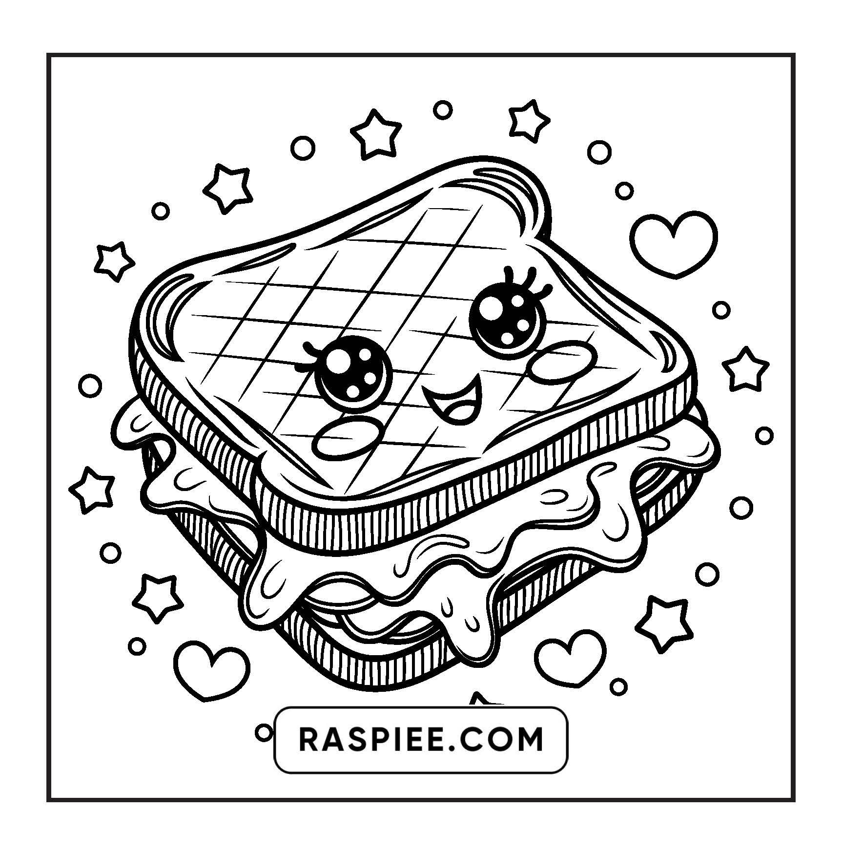 189 Bold and Easy Kawaii Food Coloring Pages