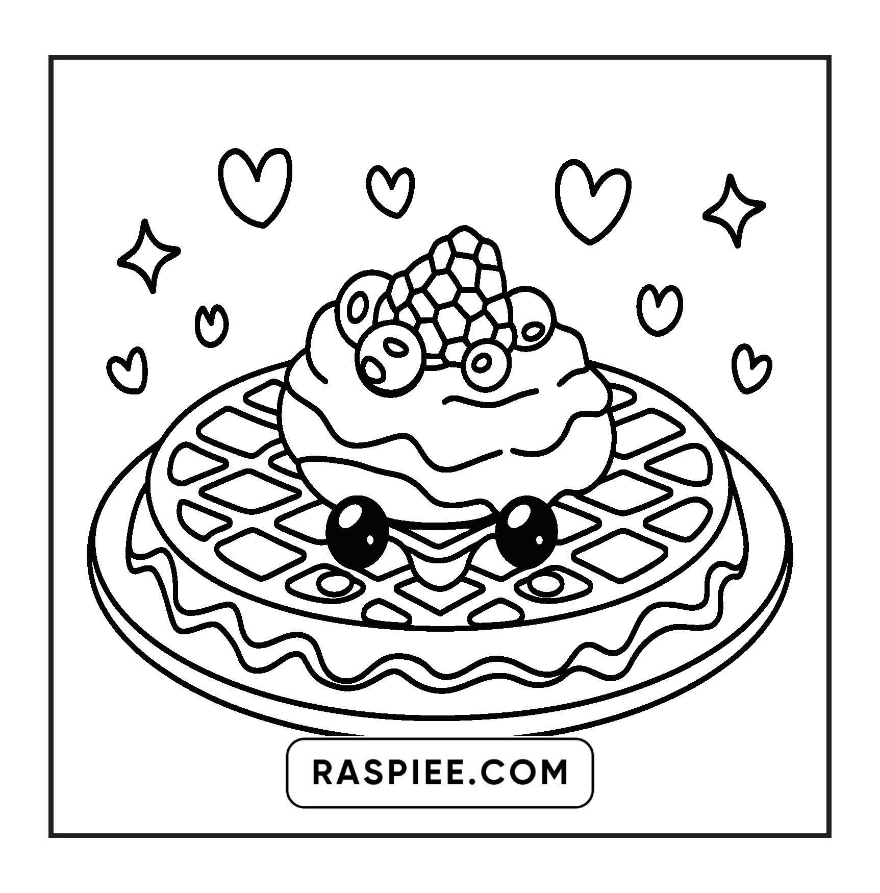 189 Bold and Easy Kawaii Food Coloring Pages