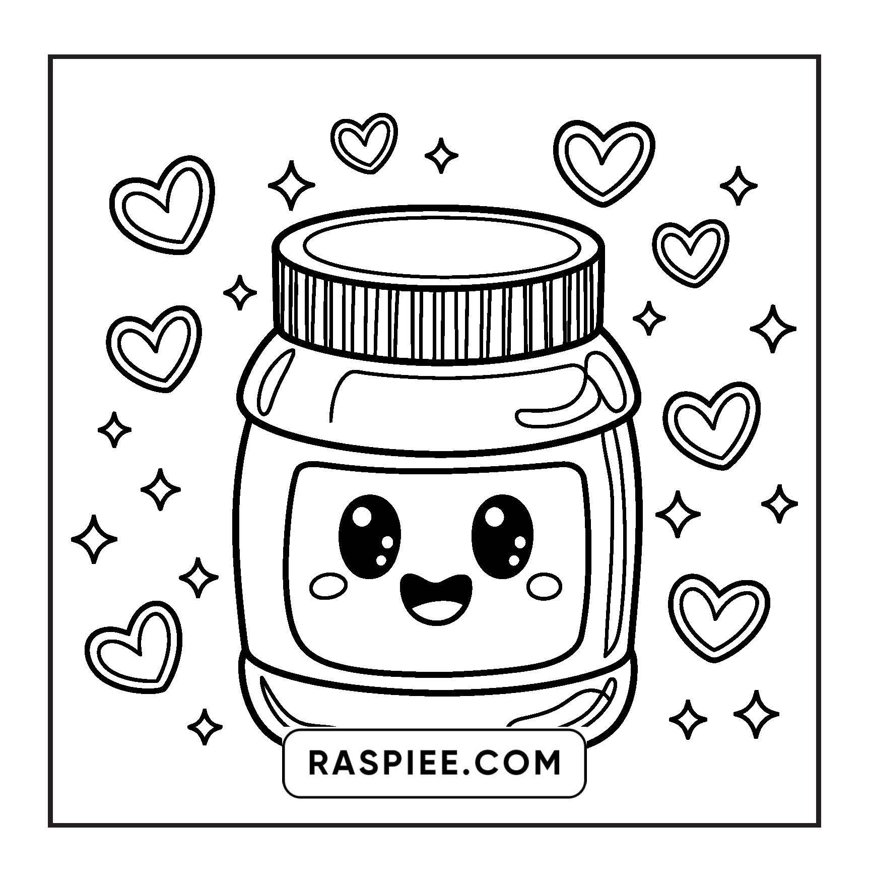 189 Bold and Easy Kawaii Food Coloring Pages
