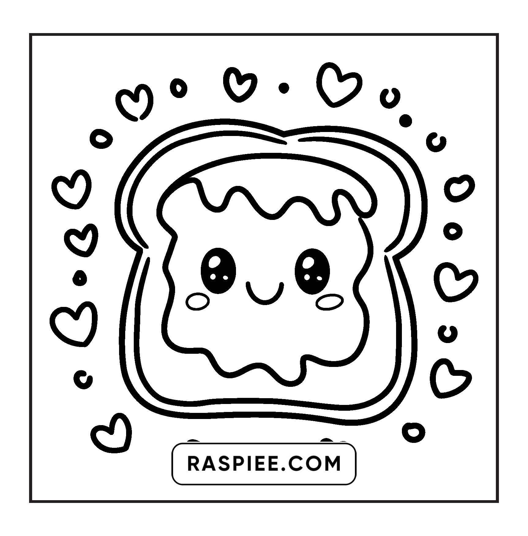 189 Bold and Easy Kawaii Food Coloring Pages