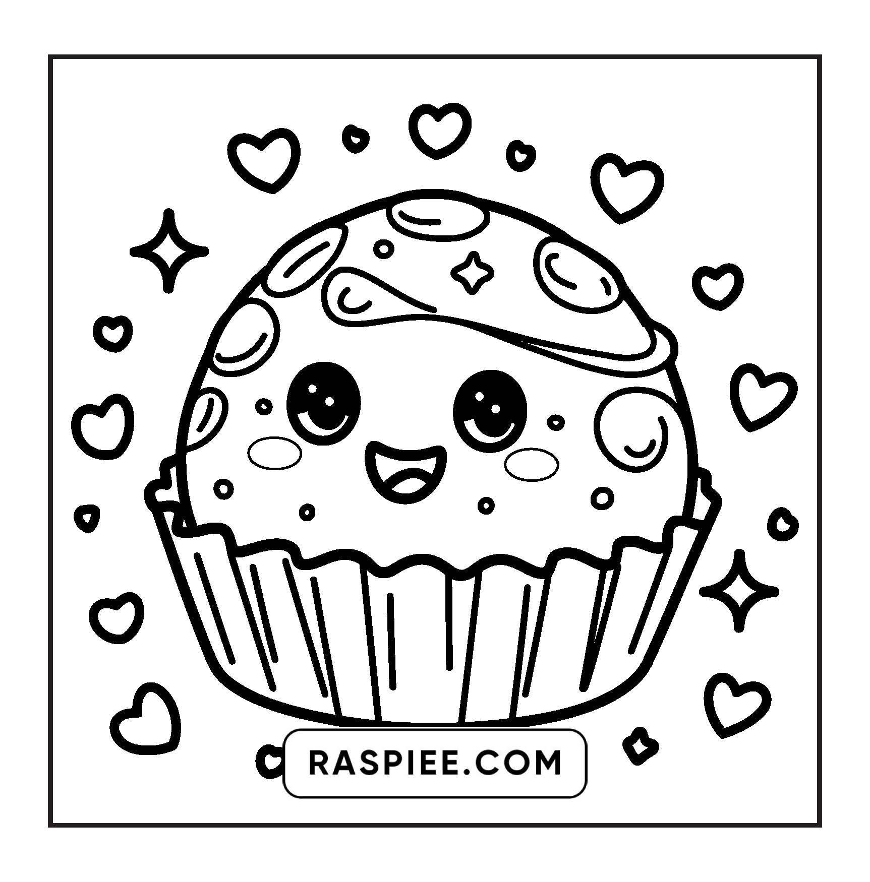 189 Bold and Easy Kawaii Food Coloring Pages