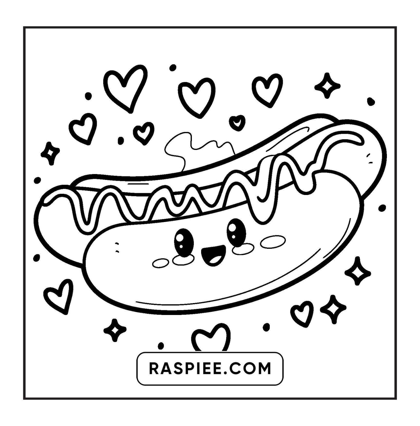189 Bold and Easy Kawaii Food Coloring Pages