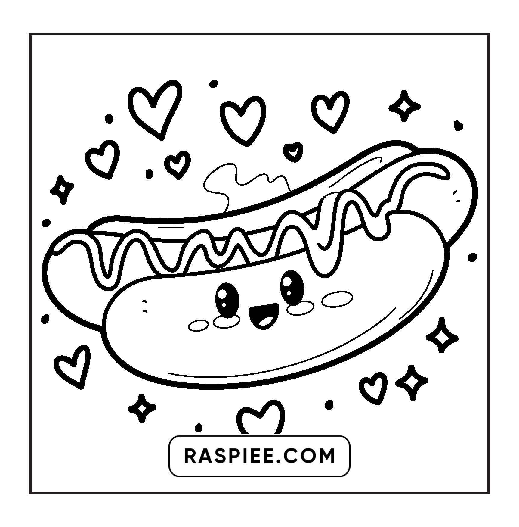 189 Bold and Easy Kawaii Food Coloring Pages