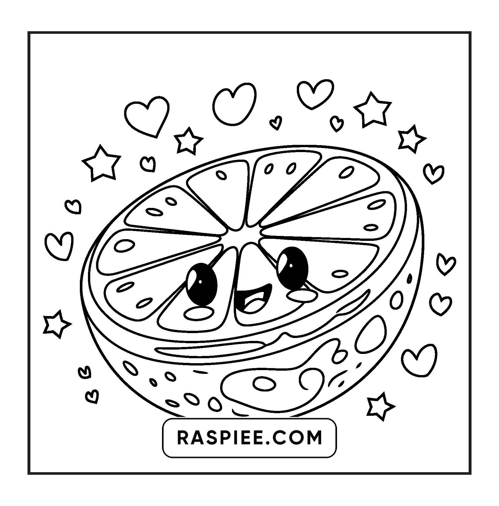 189 Bold and Easy Kawaii Food Coloring Pages