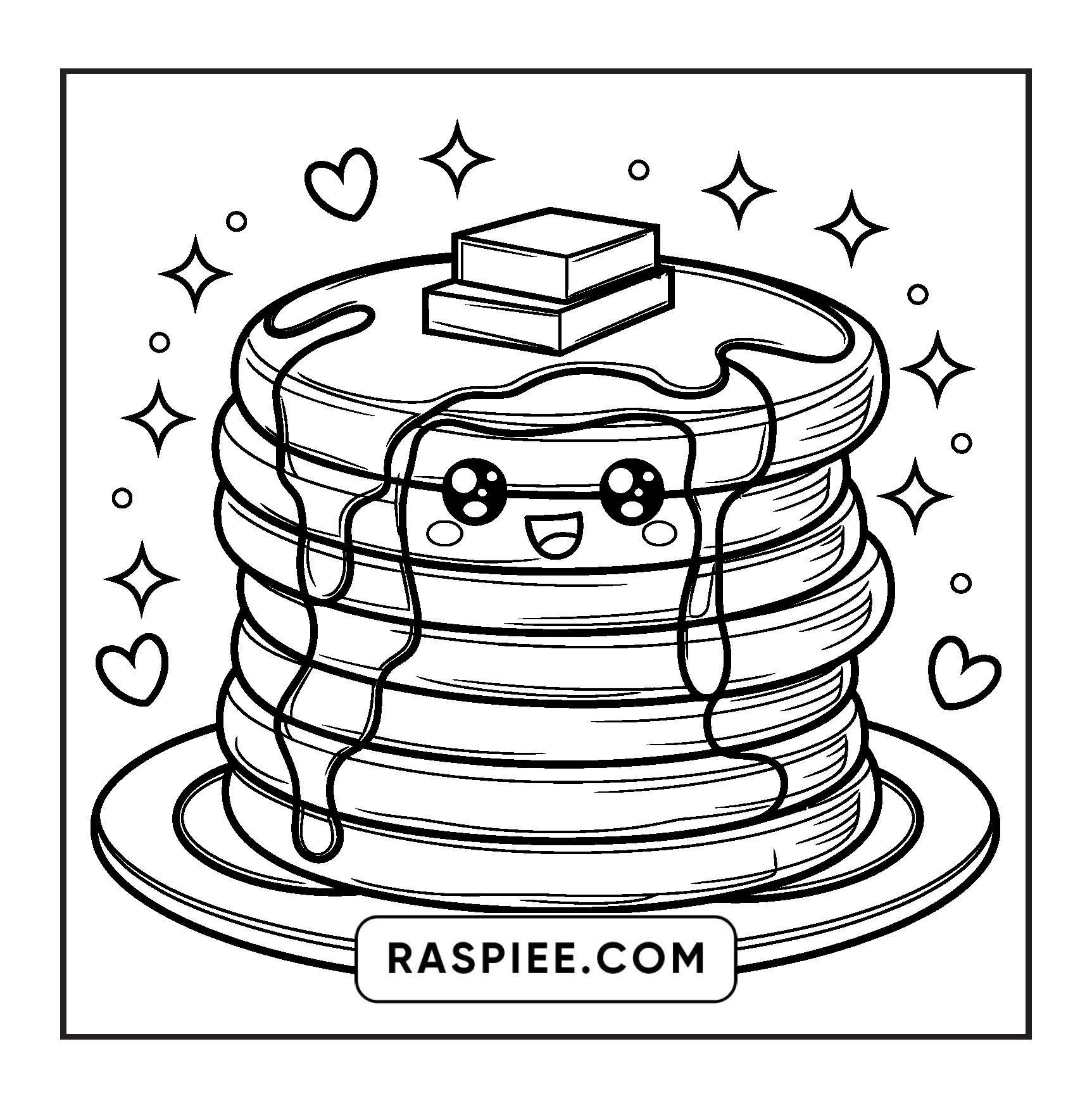 189 Bold and Easy Kawaii Food Coloring Pages
