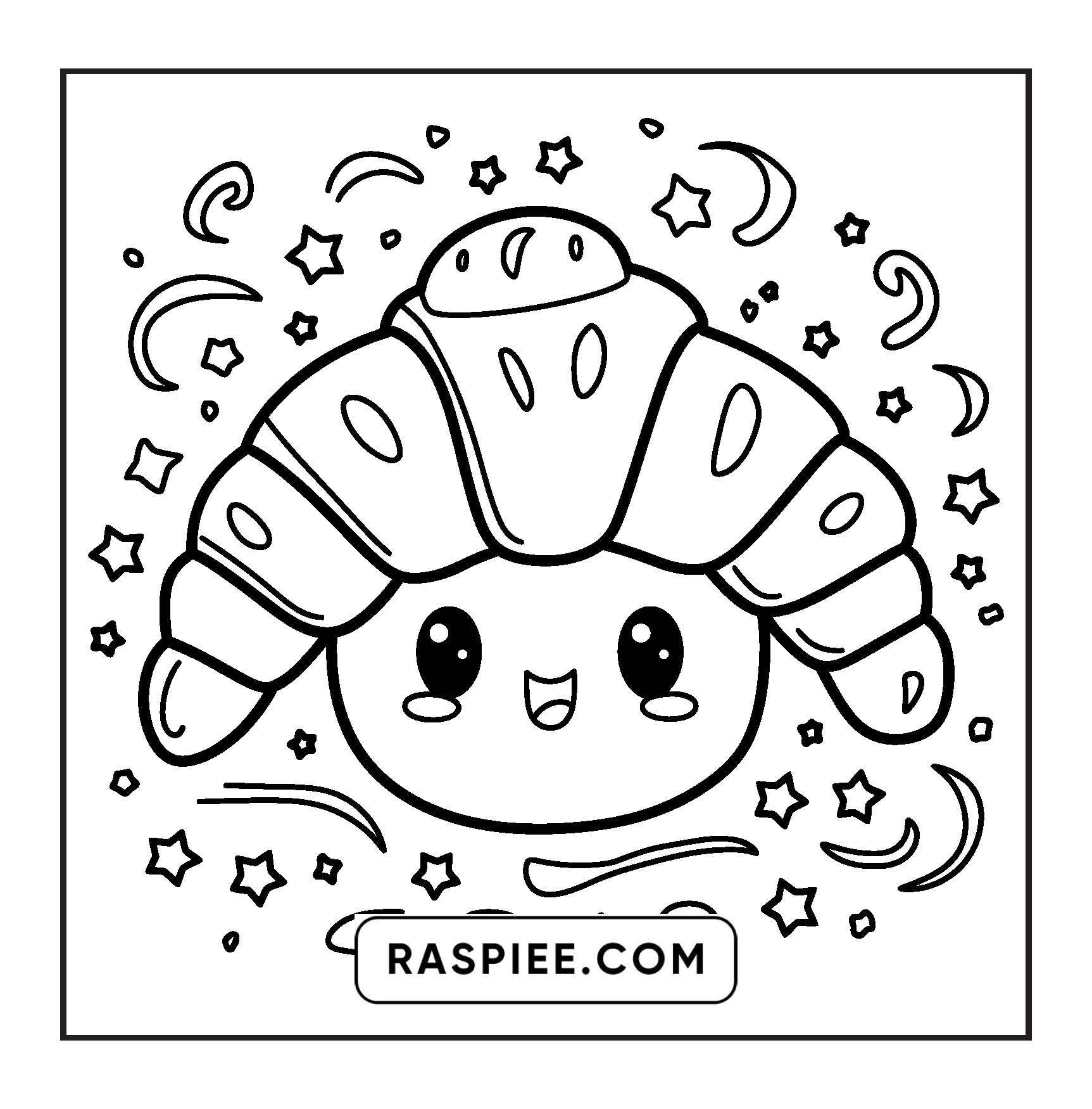 189 Bold and Easy Kawaii Food Coloring Pages