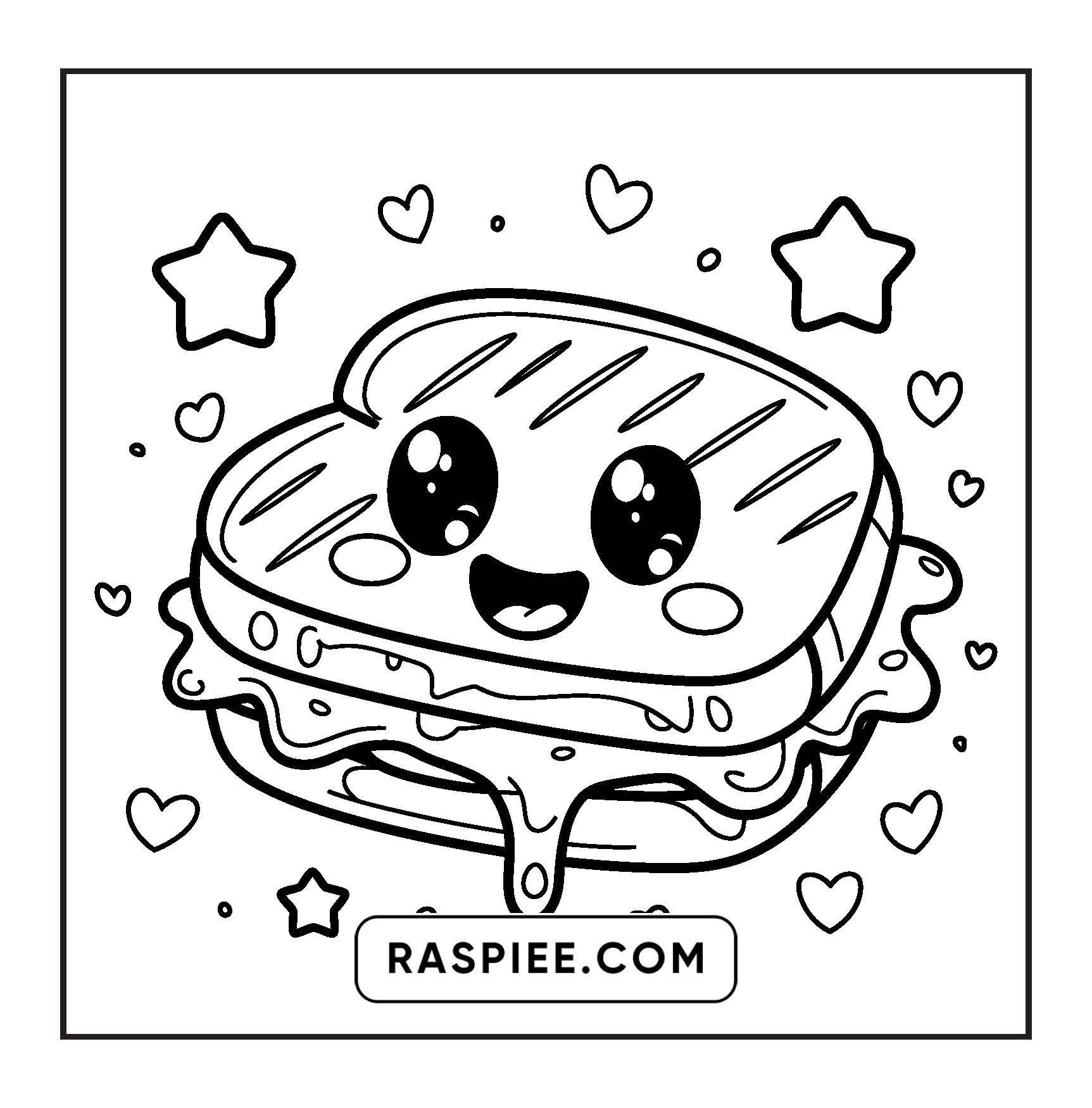189 Bold and Easy Kawaii Food Coloring Pages