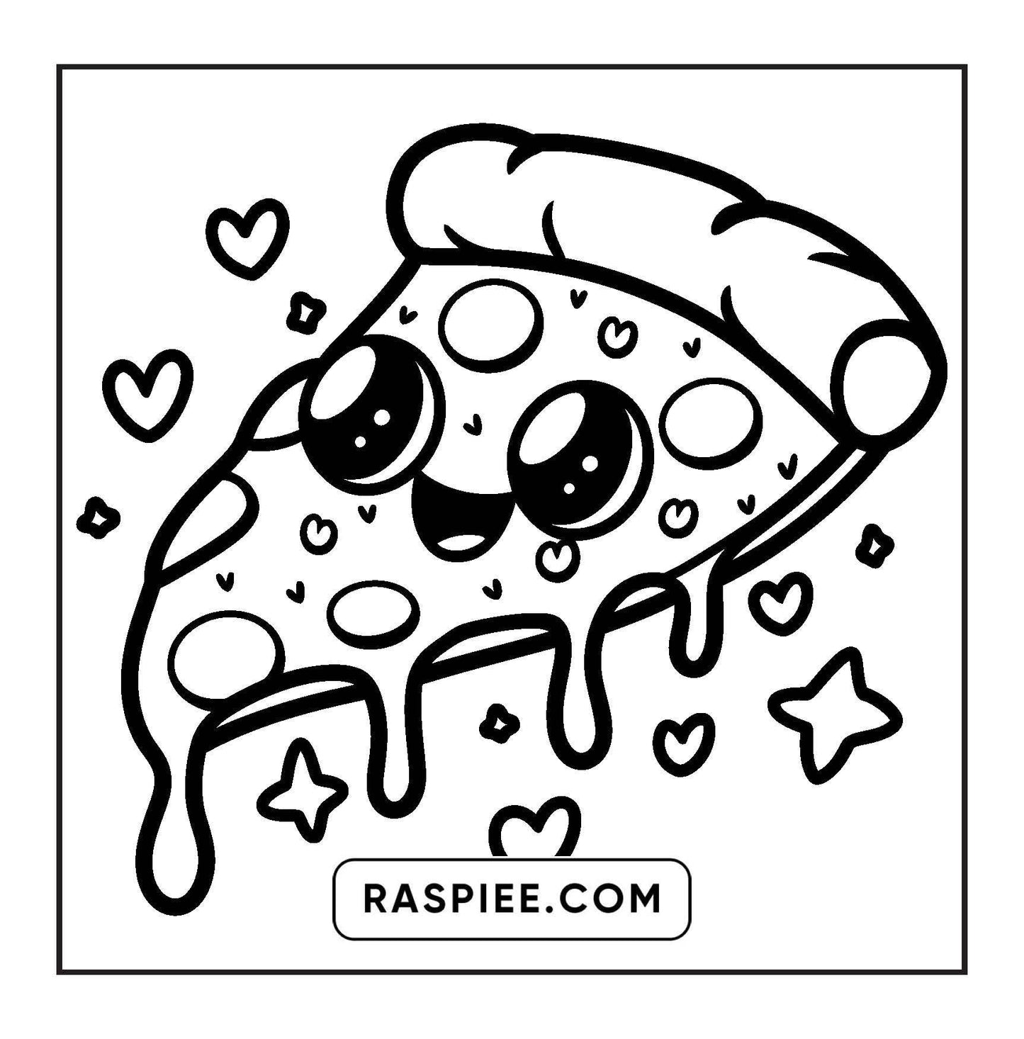 189 Bold and Easy Kawaii Food Coloring Pages