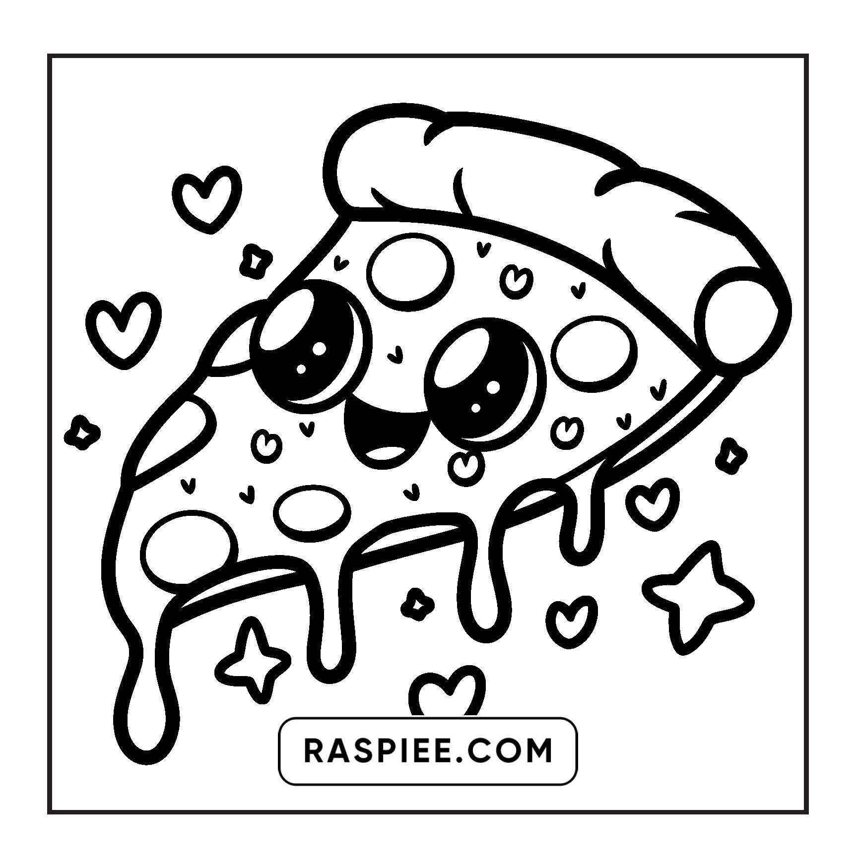 189 Bold and Easy Kawaii Food Coloring Pages