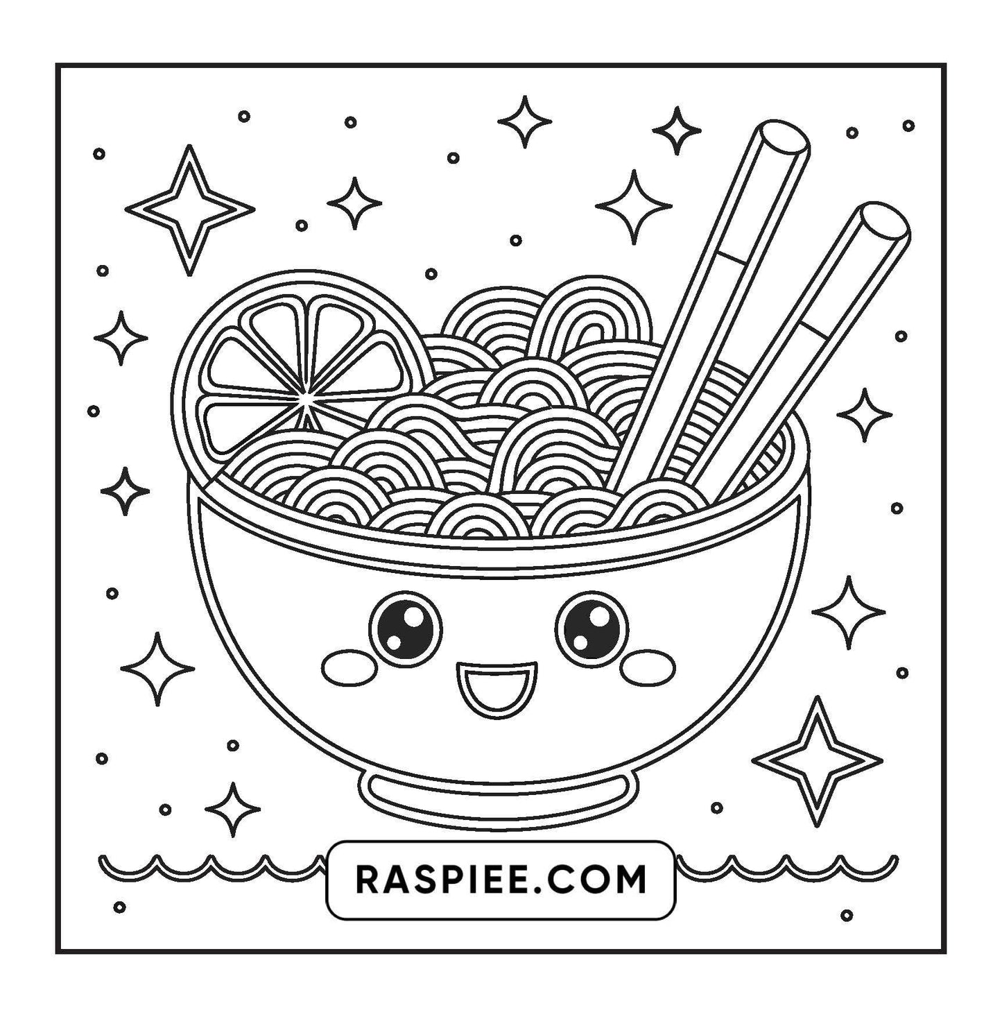 189 Bold and Easy Kawaii Food Coloring Pages