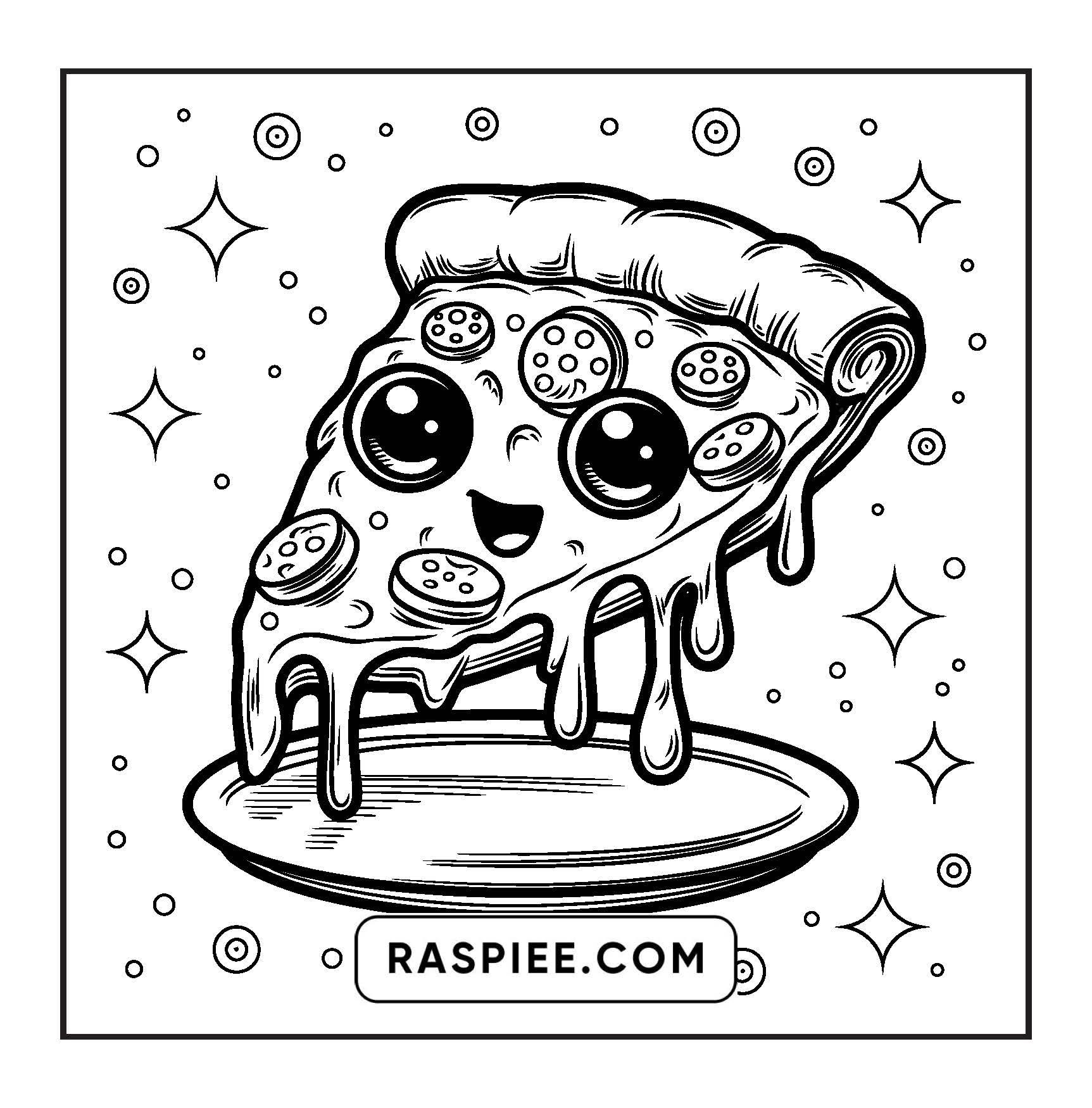 189 Bold and Easy Kawaii Food Coloring Pages
