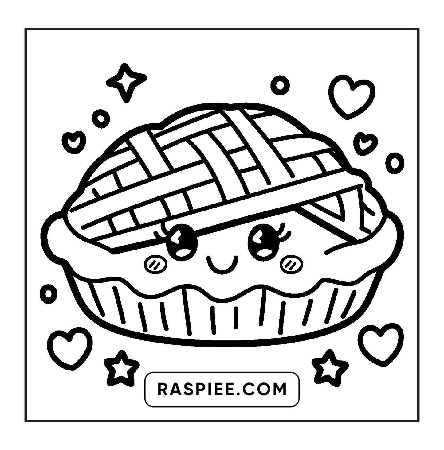 189 Bold and Easy Kawaii Food Coloring Pages