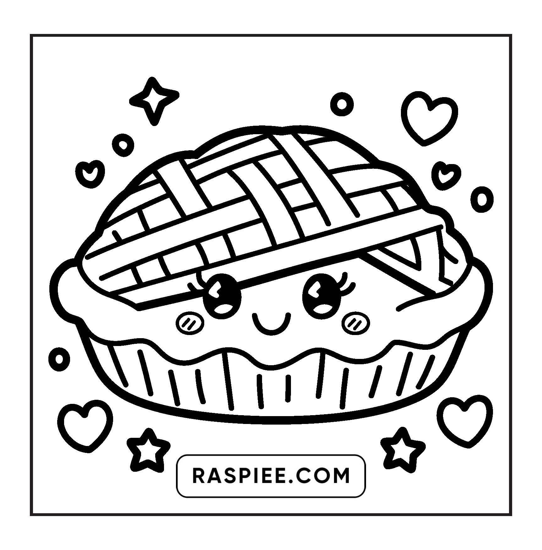 189 Bold and Easy Kawaii Food Coloring Pages