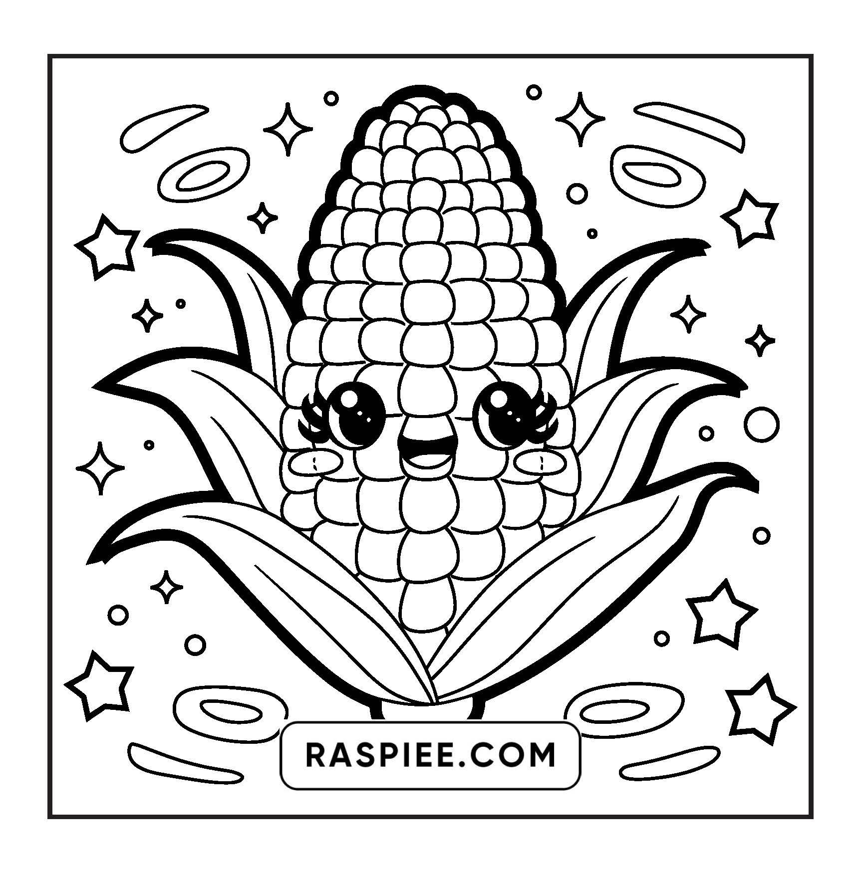 189 Bold and Easy Kawaii Food Coloring Pages