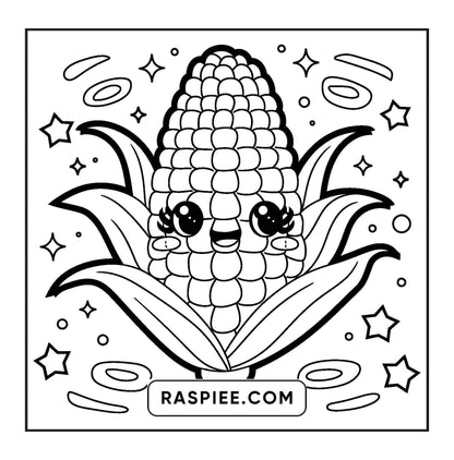 189 Bold and Easy Kawaii Food Coloring Pages