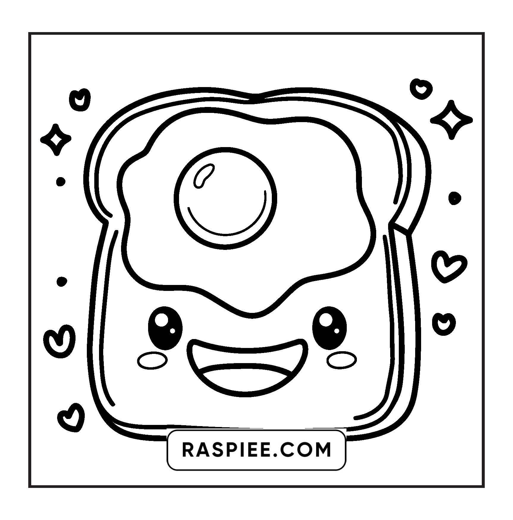 189 Bold and Easy Kawaii Food Coloring Pages