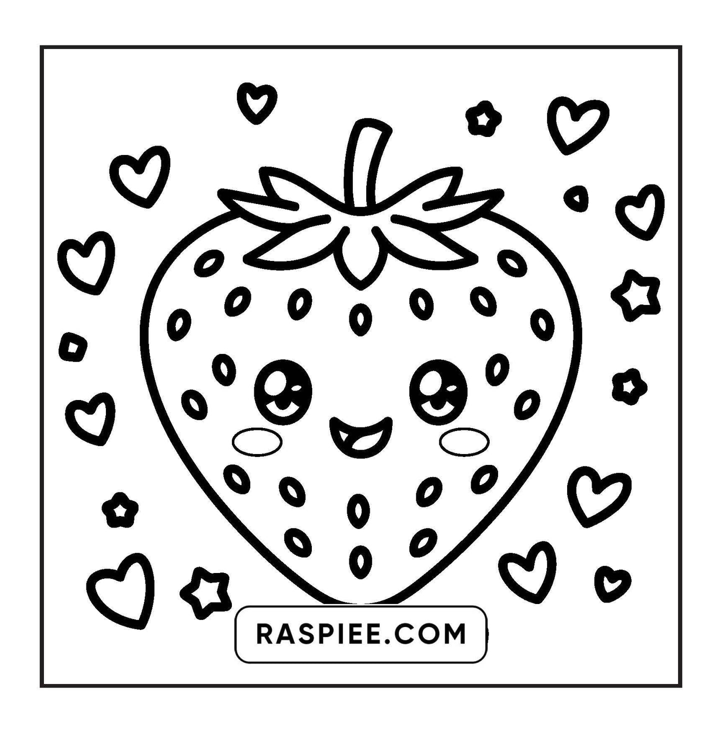 189 Bold and Easy Kawaii Food Coloring Pages