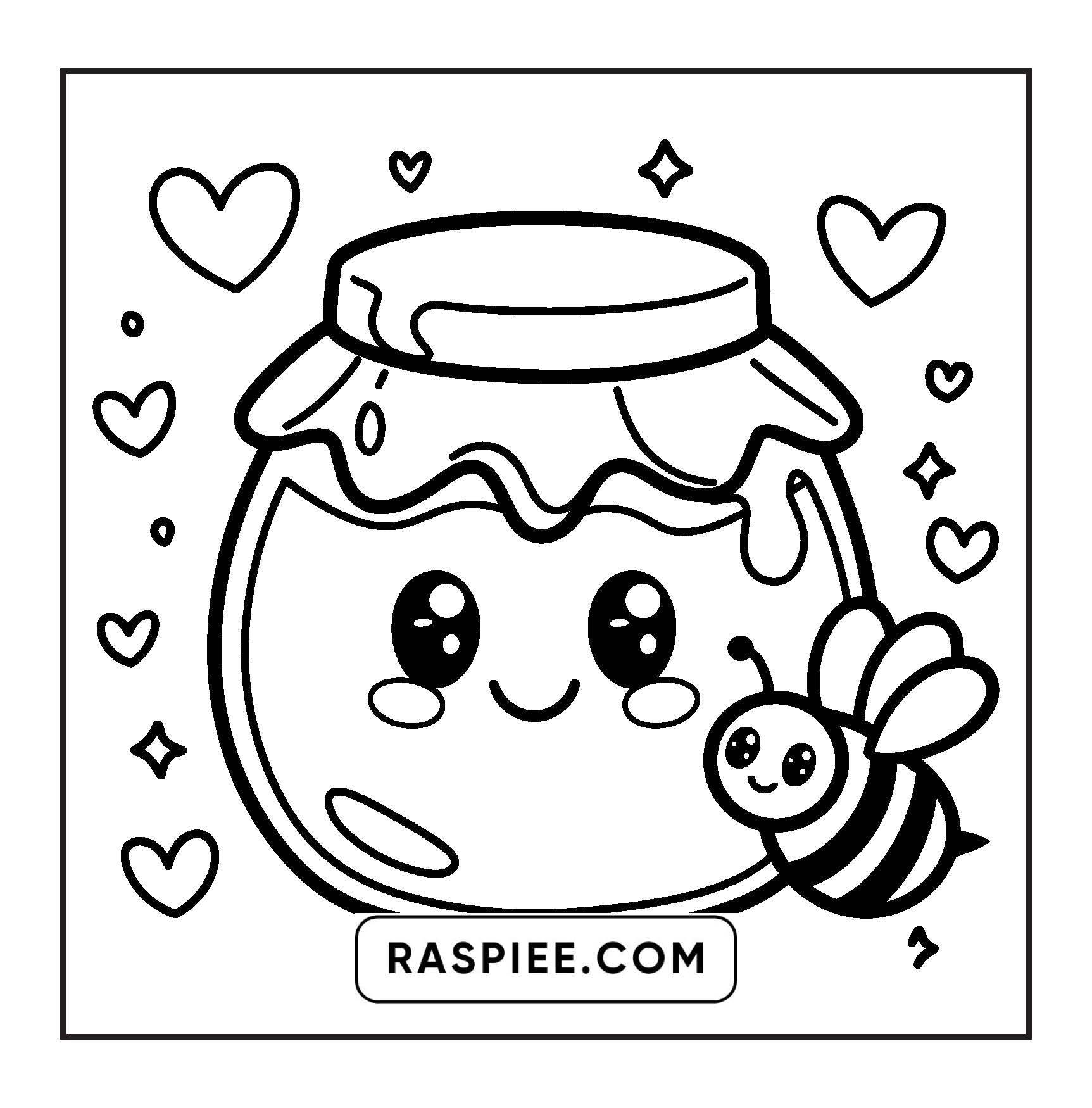 189 Bold and Easy Kawaii Food Coloring Pages