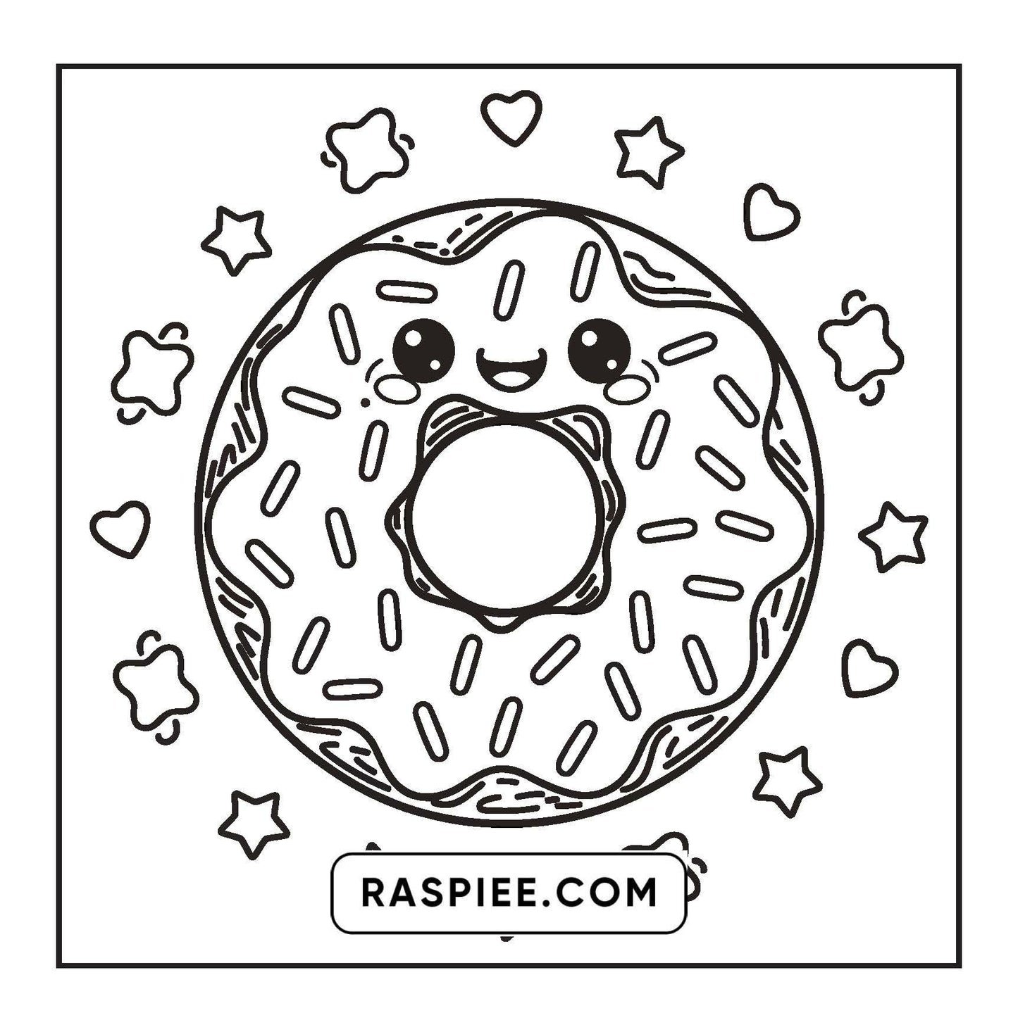 189 Bold and Easy Kawaii Food Coloring Pages