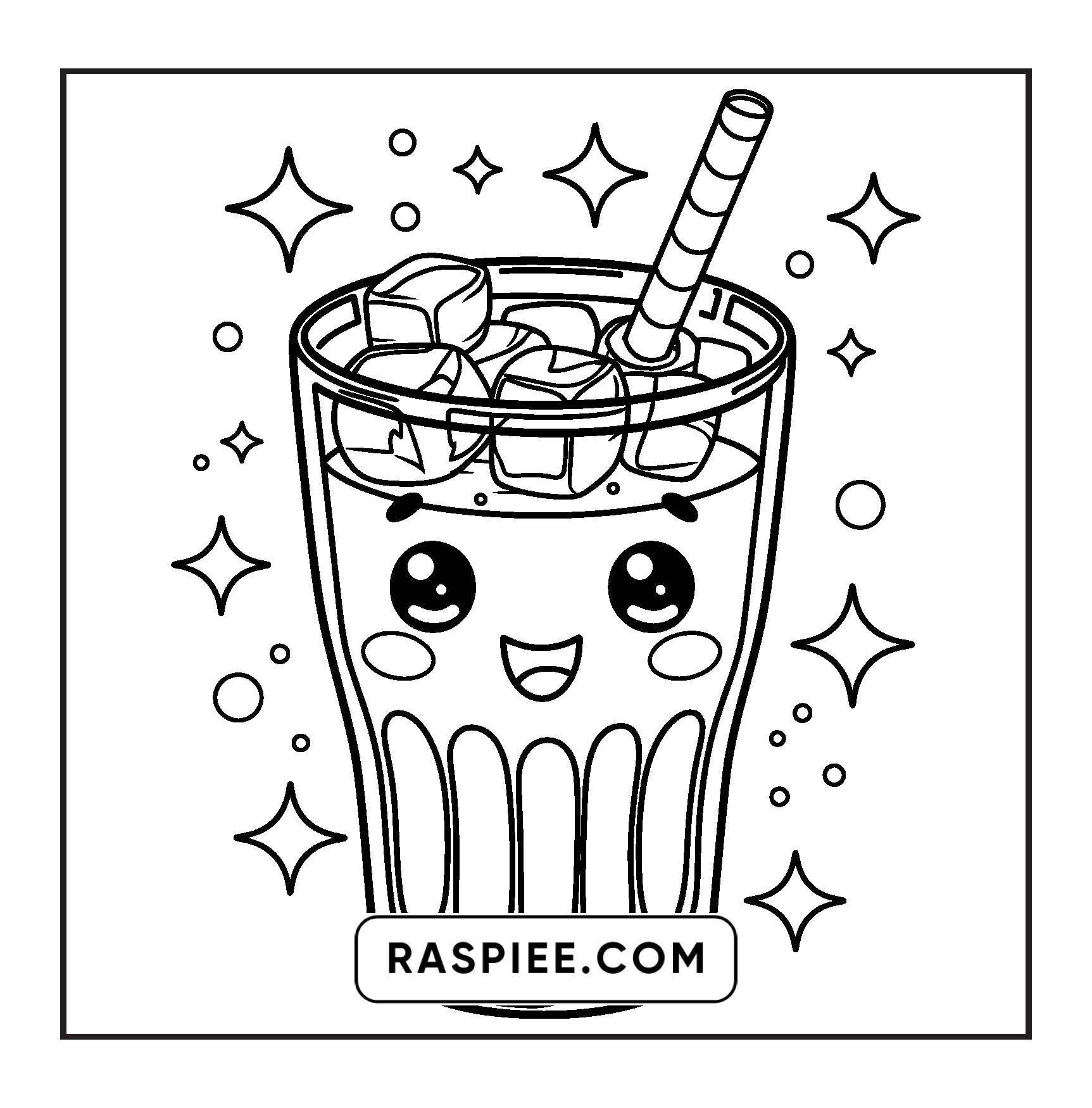 189 Bold and Easy Kawaii Food Coloring Pages