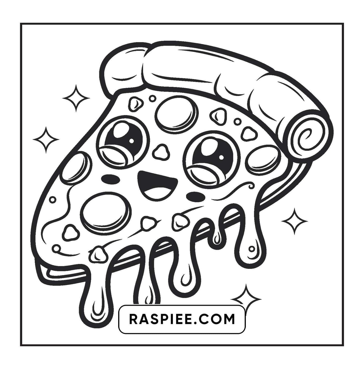 189 Bold and Easy Kawaii Food Coloring Pages