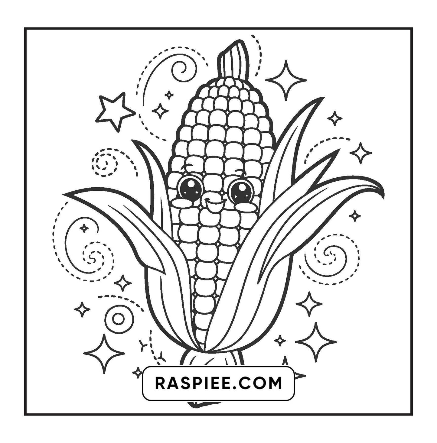 189 Bold and Easy Kawaii Food Coloring Pages