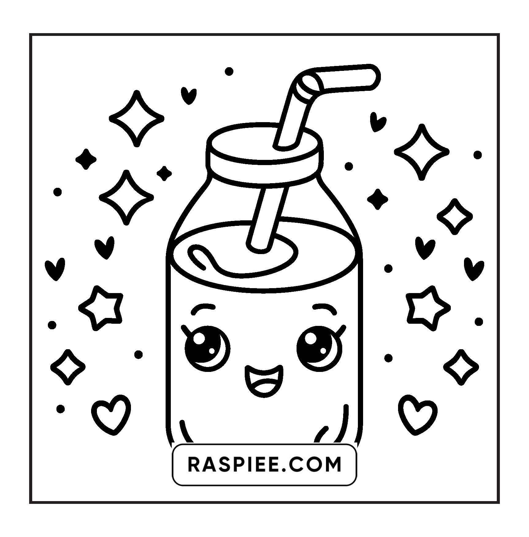 189 Bold and Easy Kawaii Food Coloring Pages