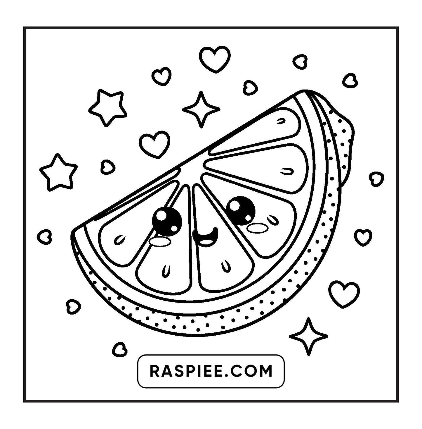 189 Bold and Easy Kawaii Food Coloring Pages
