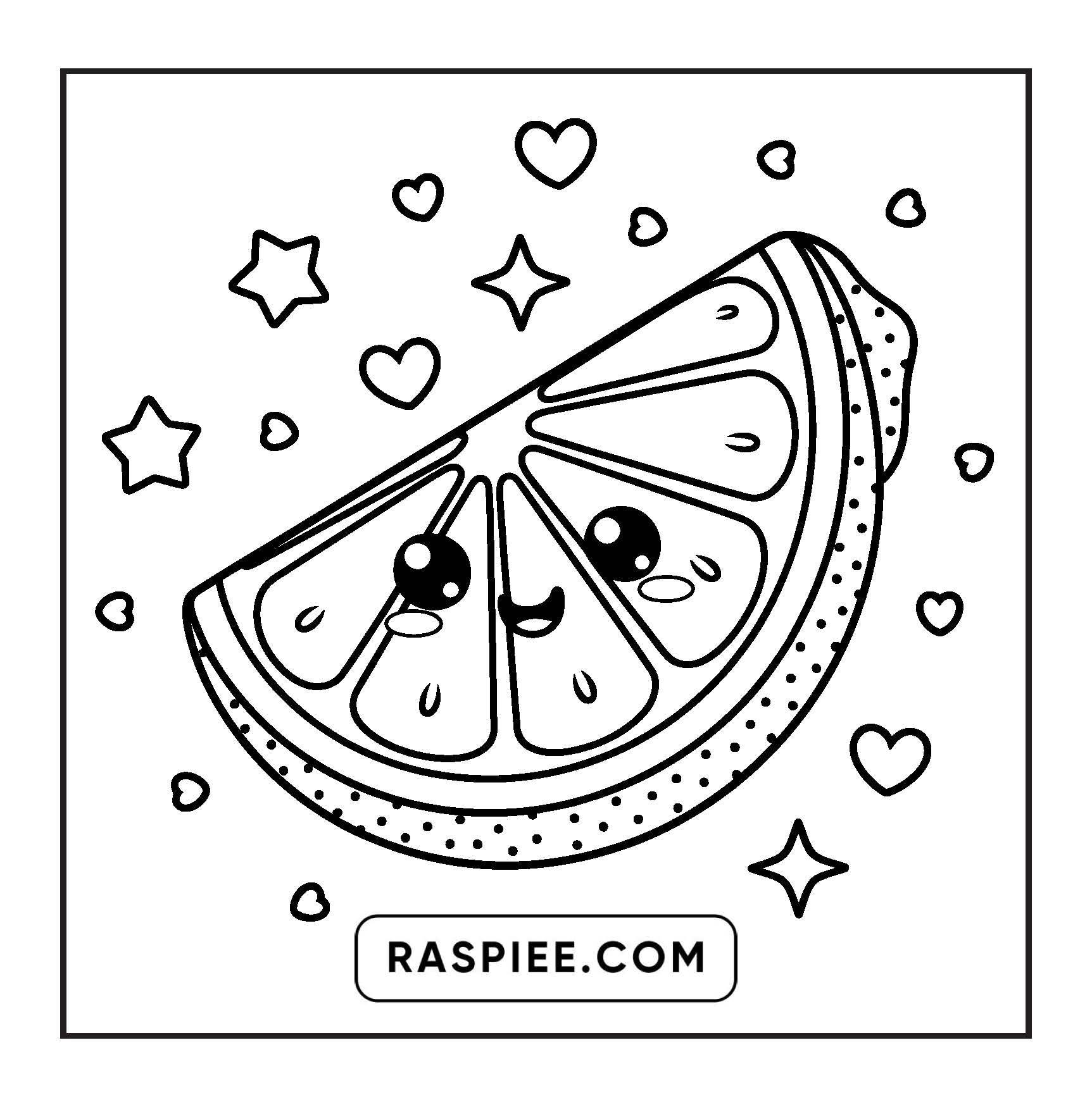 189 Bold and Easy Kawaii Food Coloring Pages