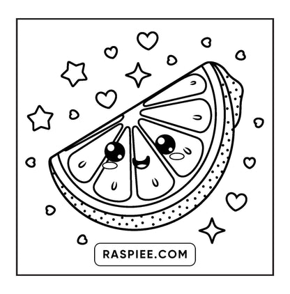 189 Bold and Easy Kawaii Food Coloring Pages