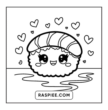 189 Bold and Easy Kawaii Food Coloring Pages
