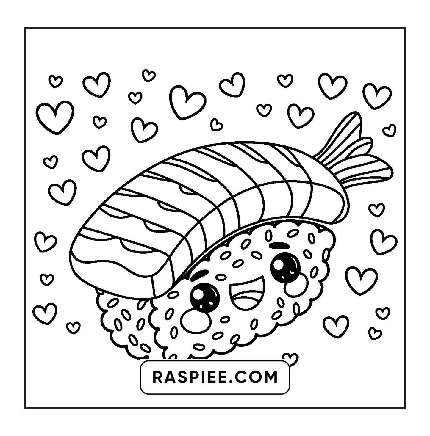 189 Bold and Easy Kawaii Food Coloring Pages