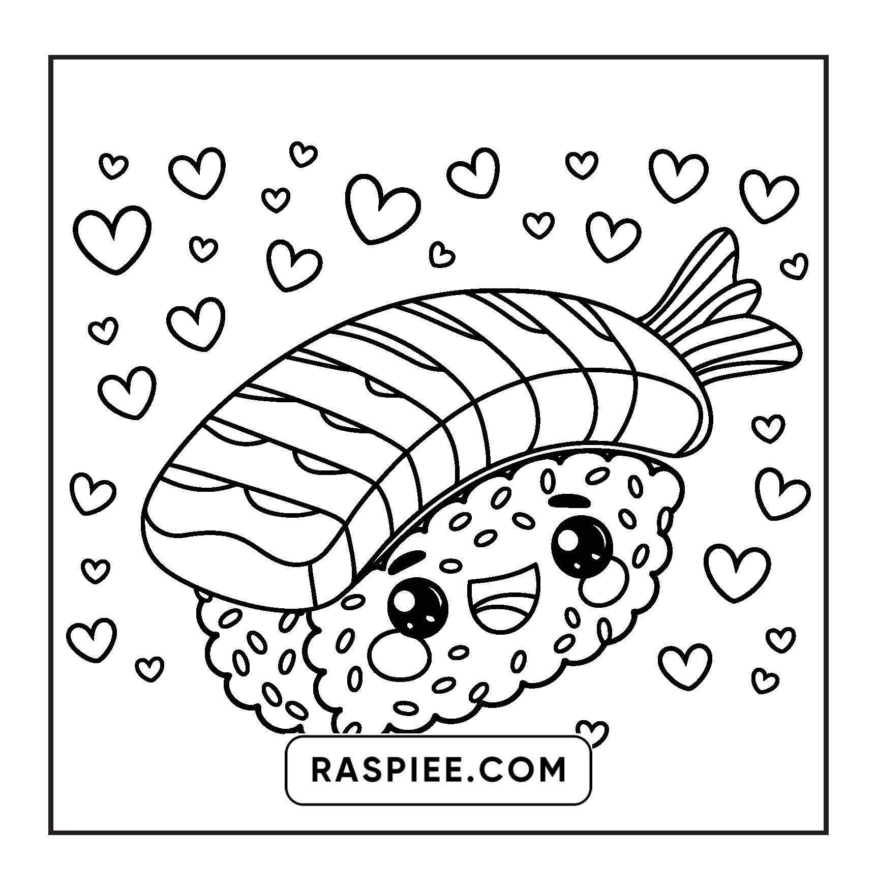 189 Bold and Easy Kawaii Food Coloring Pages