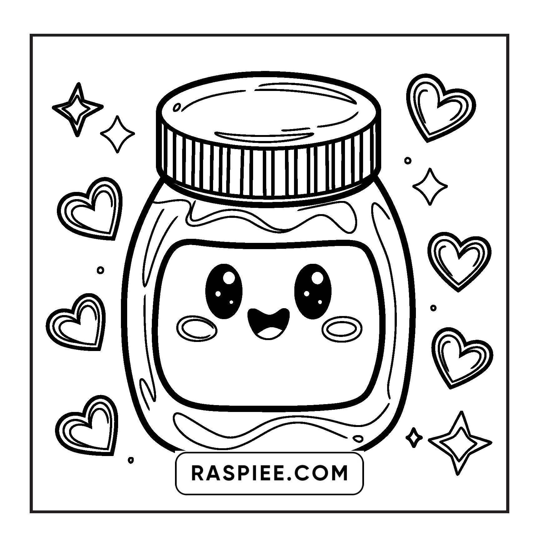 189 Bold and Easy Kawaii Food Coloring Pages