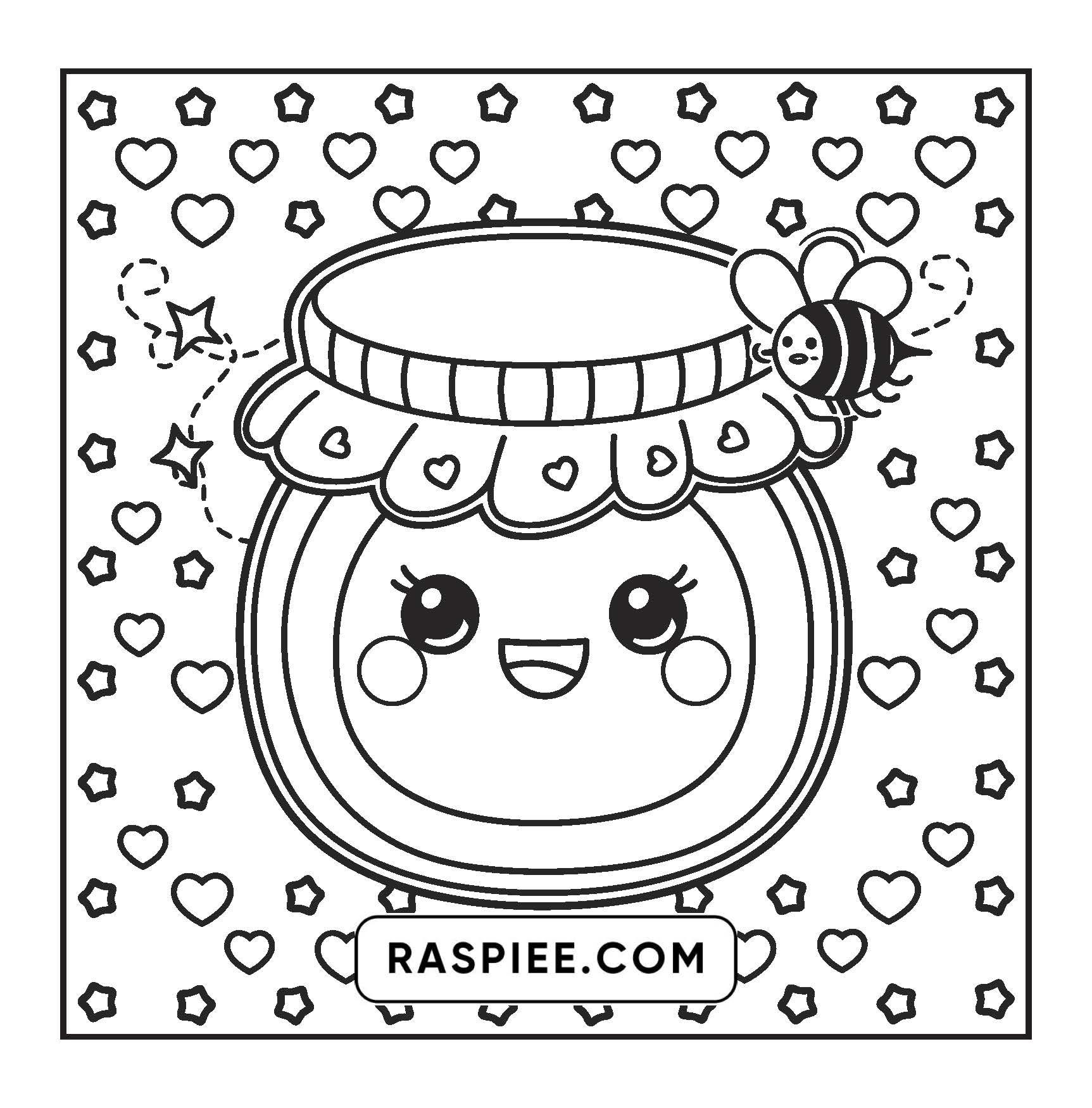 189 Bold and Easy Kawaii Food Coloring Pages
