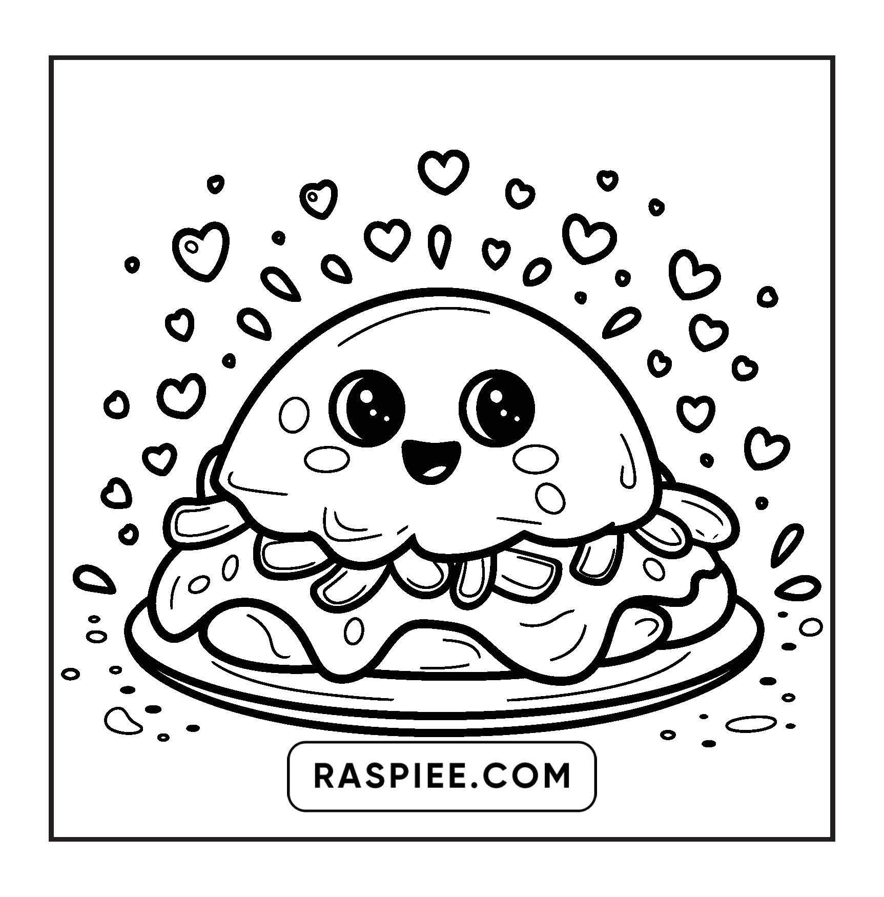 189 Bold and Easy Kawaii Food Coloring Pages