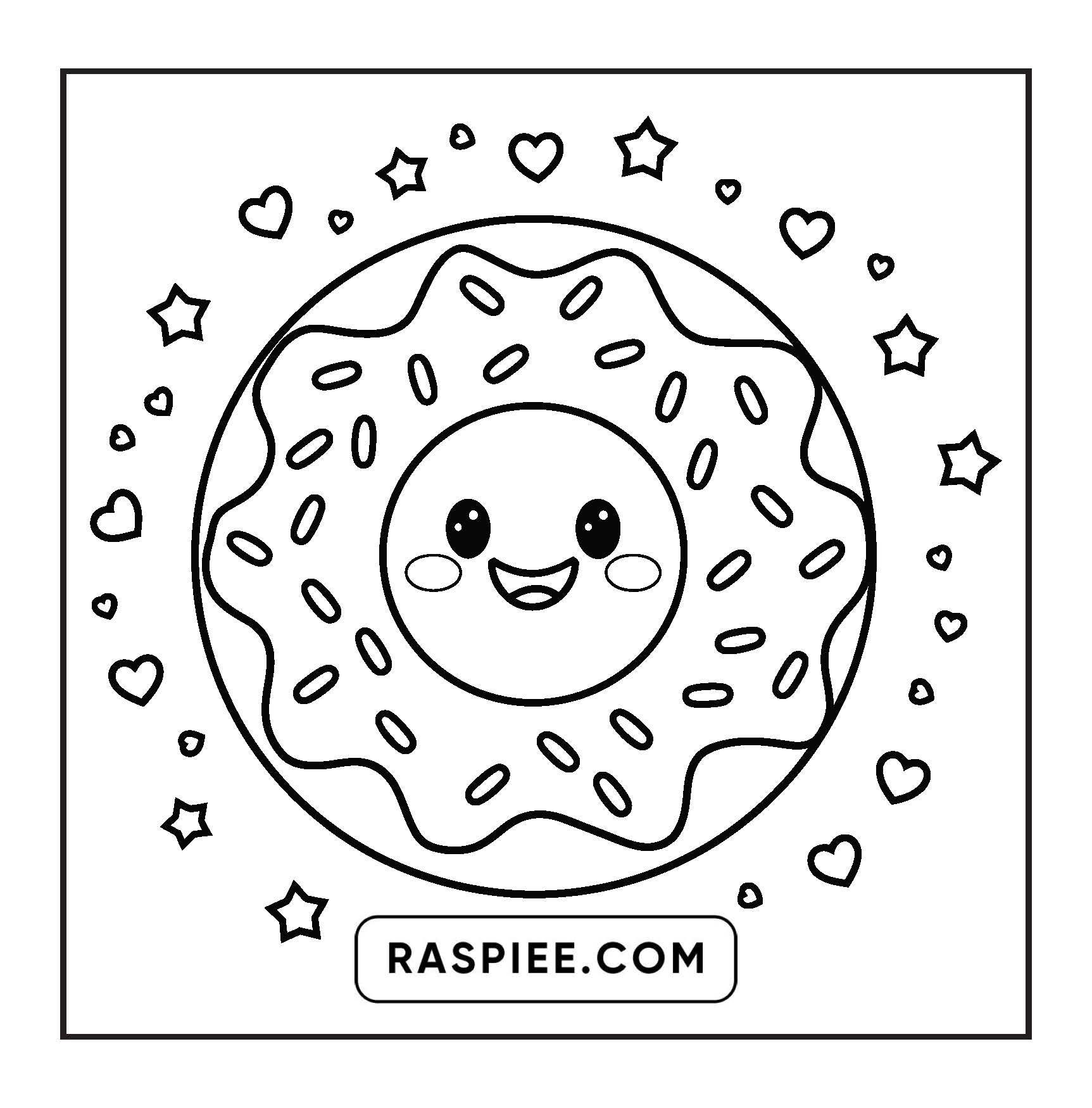 189 Bold and Easy Kawaii Food Coloring Pages
