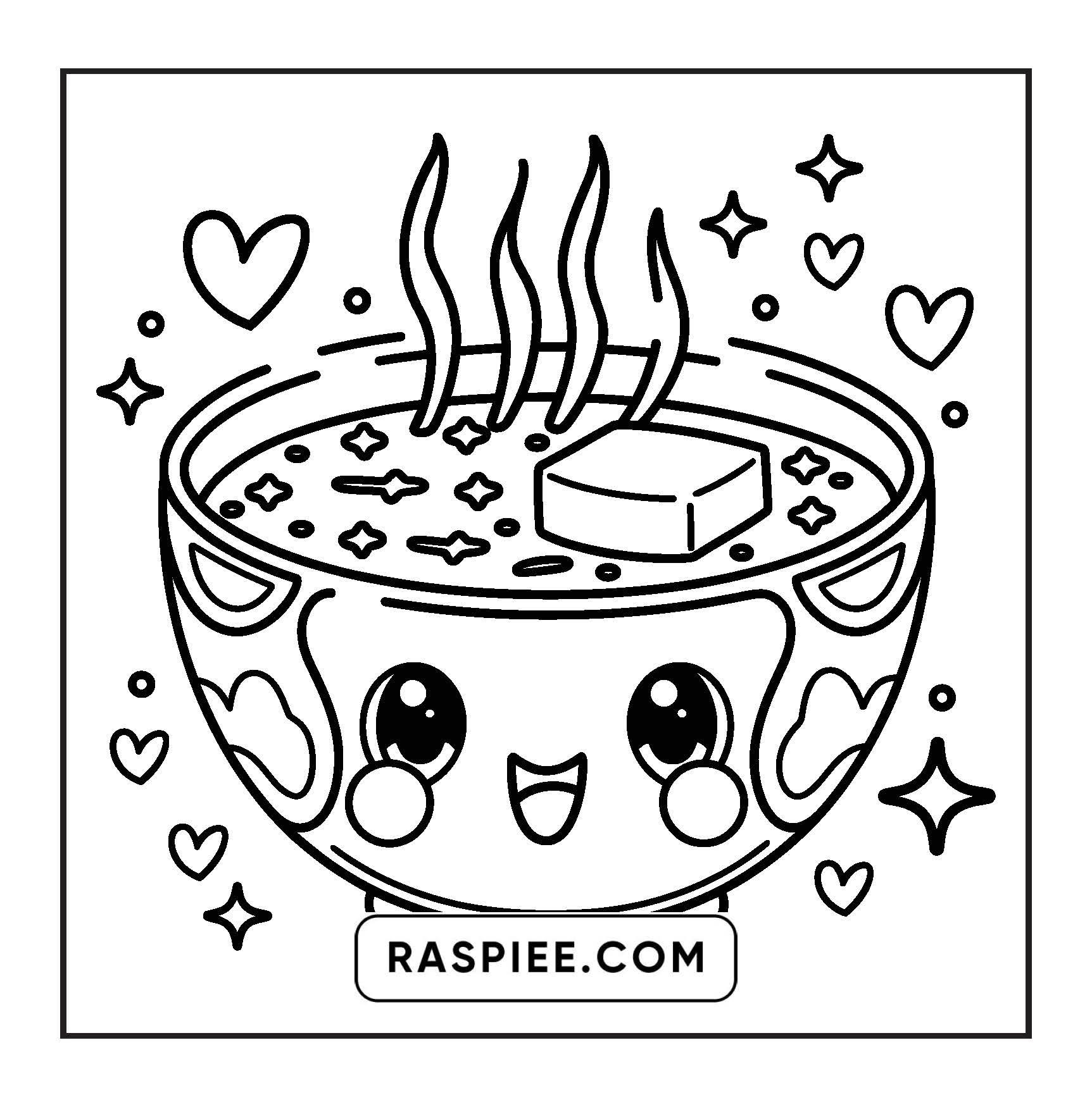 189 Bold and Easy Kawaii Food Coloring Pages