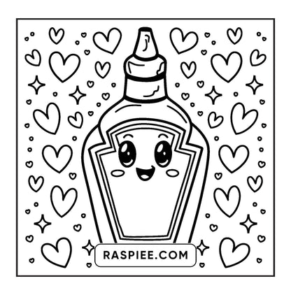 189 Bold and Easy Kawaii Food Coloring Pages