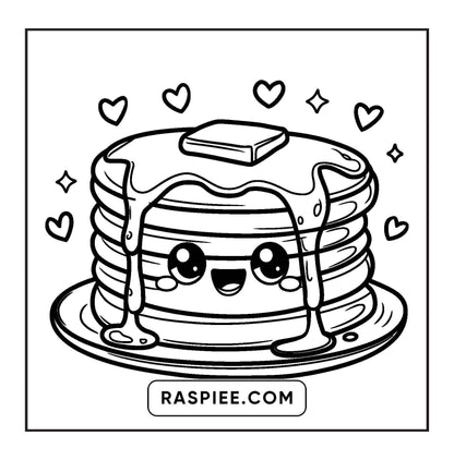 189 Bold and Easy Kawaii Food Coloring Pages