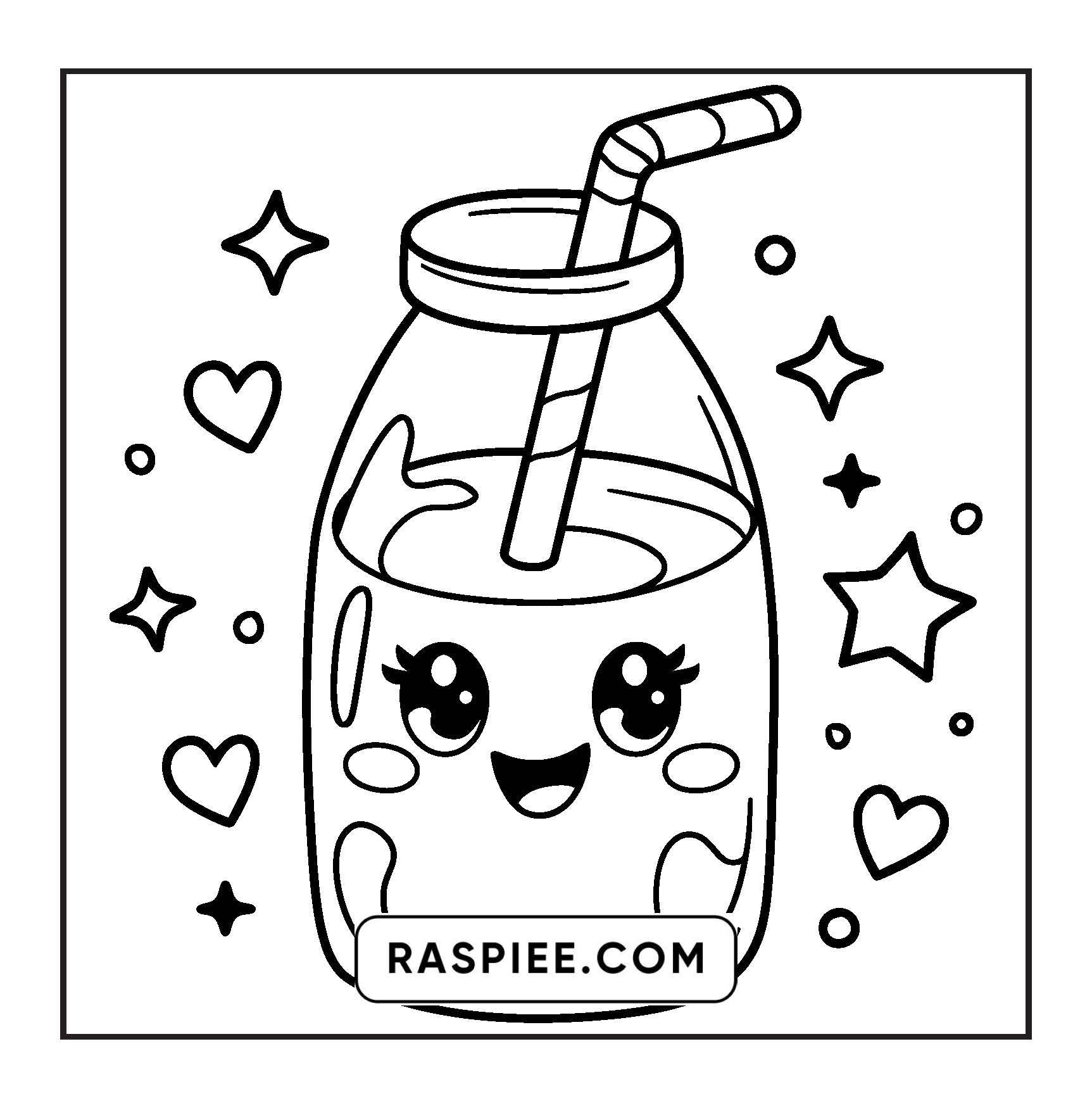 189 Bold and Easy Kawaii Food Coloring Pages