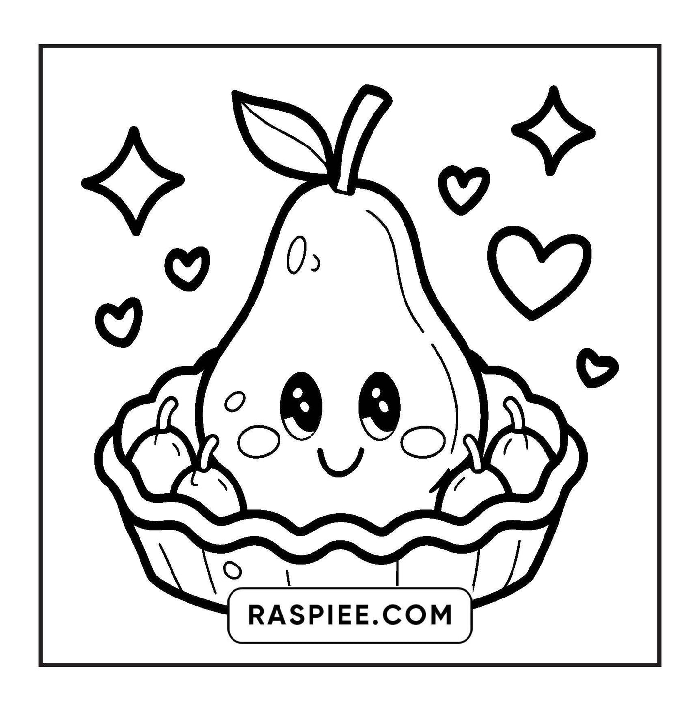 189 Bold and Easy Kawaii Food Coloring Pages