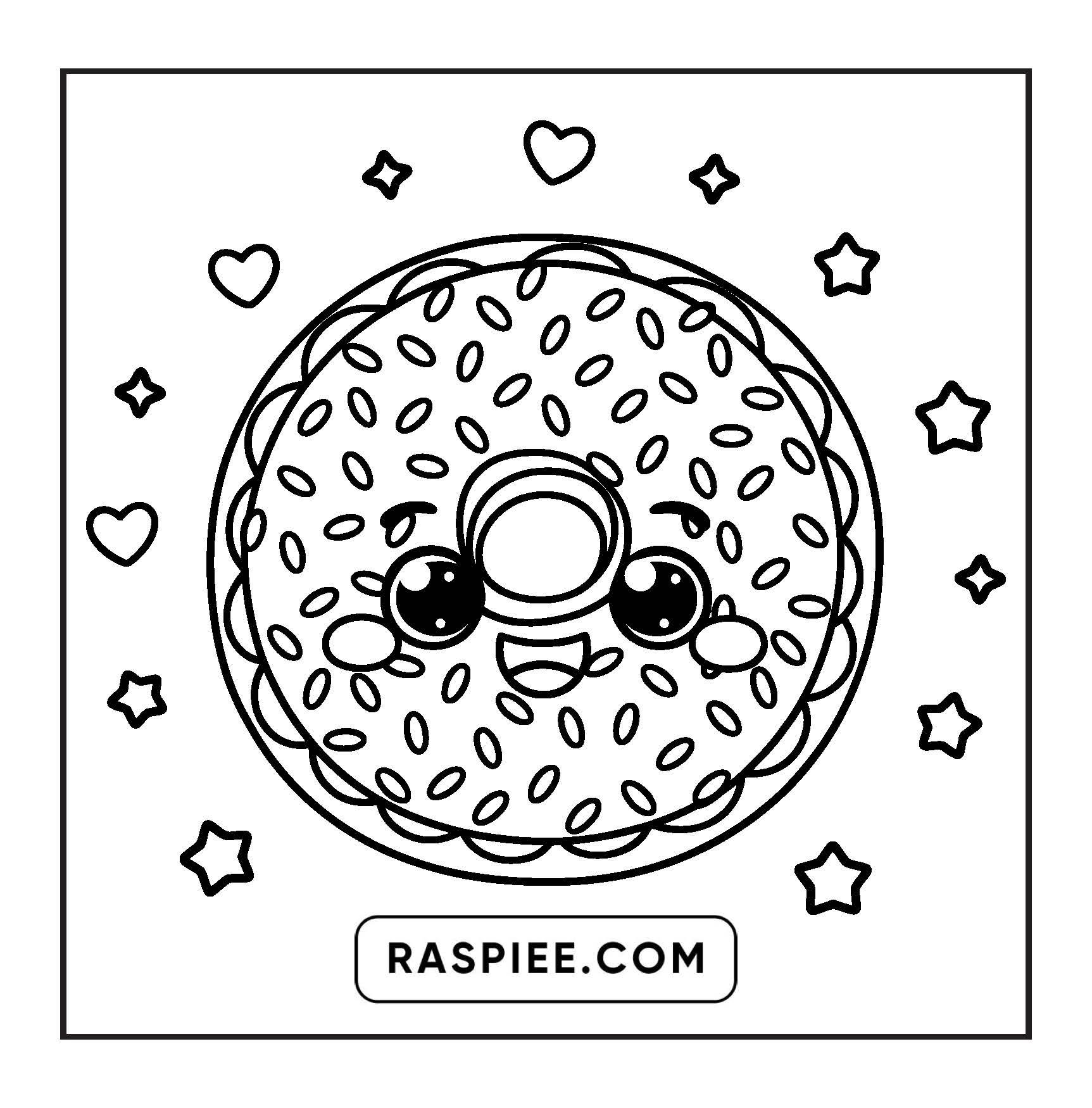 189 Bold and Easy Kawaii Food Coloring Pages