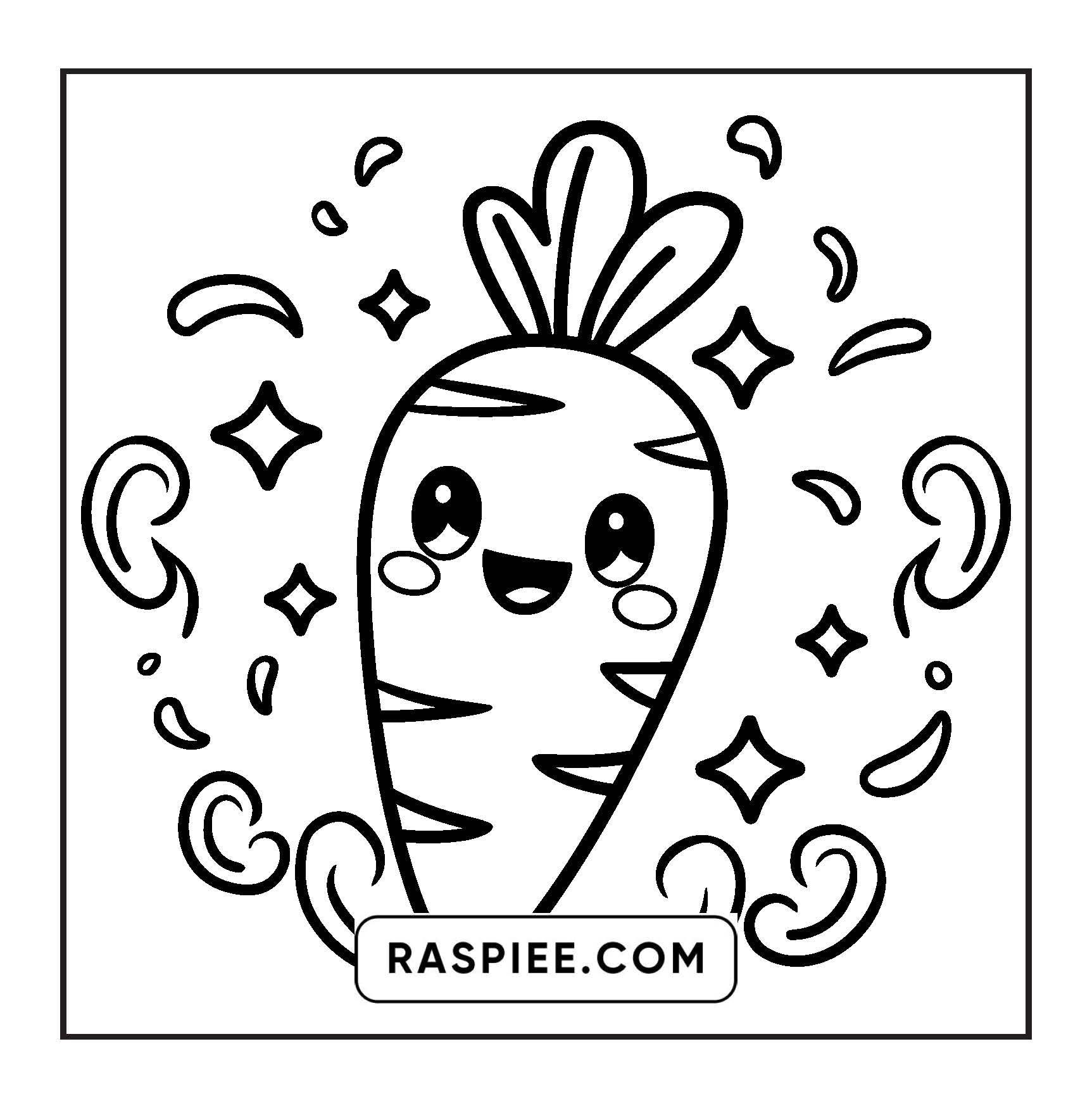 189 Bold and Easy Kawaii Food Coloring Pages