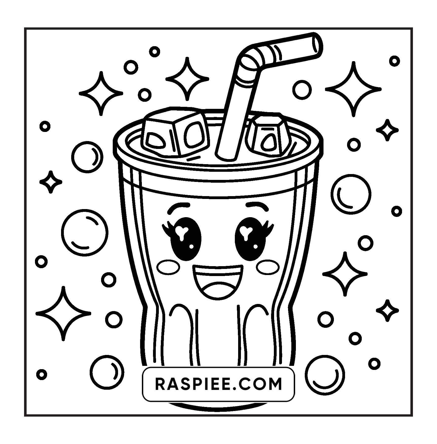 189 Bold and Easy Kawaii Food Coloring Pages