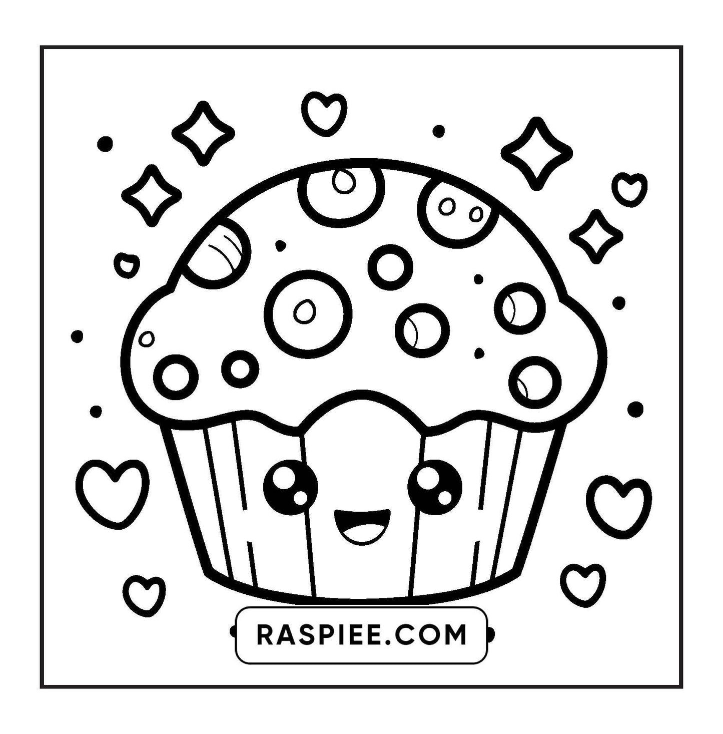 189 Bold and Easy Kawaii Food Coloring Pages